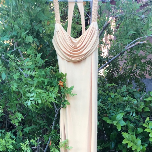 Yellow Evening Gown with beading - Picture 2 of 5